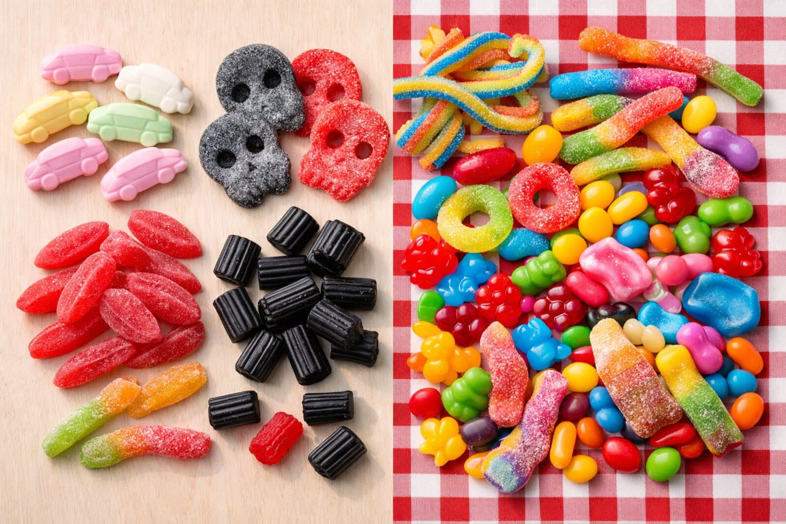 Comparison of natural vs artificial food dyes in Swedish and American candy